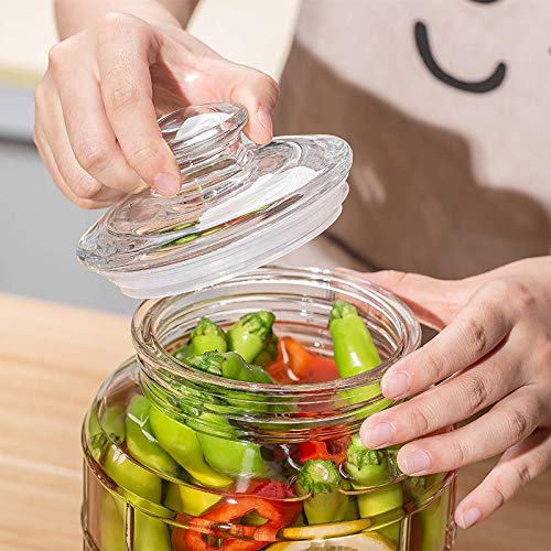 2.2Liter Clear Round Glass Jar with Lid - Techmanistan in Pakistan