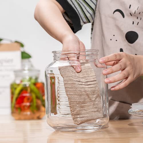 2.2Liter Clear Round Glass Jar with Lid - Techmanistan in Pakistan