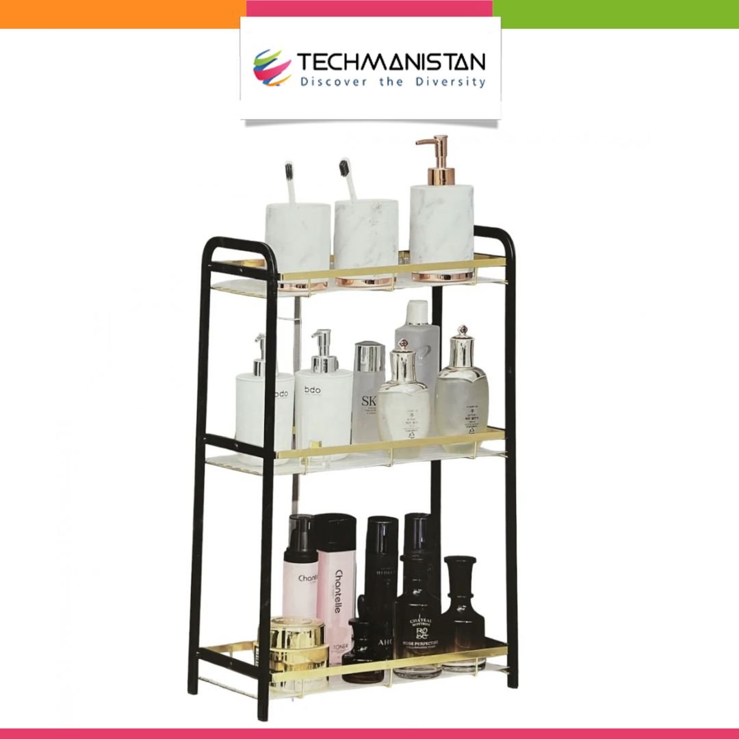 2/3 Tier Bathroom Countertop Organizer, - Techmanistan