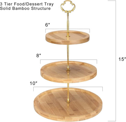2/3 Tier Wooden Cupcake Stand - Techmanistan in Pakistan