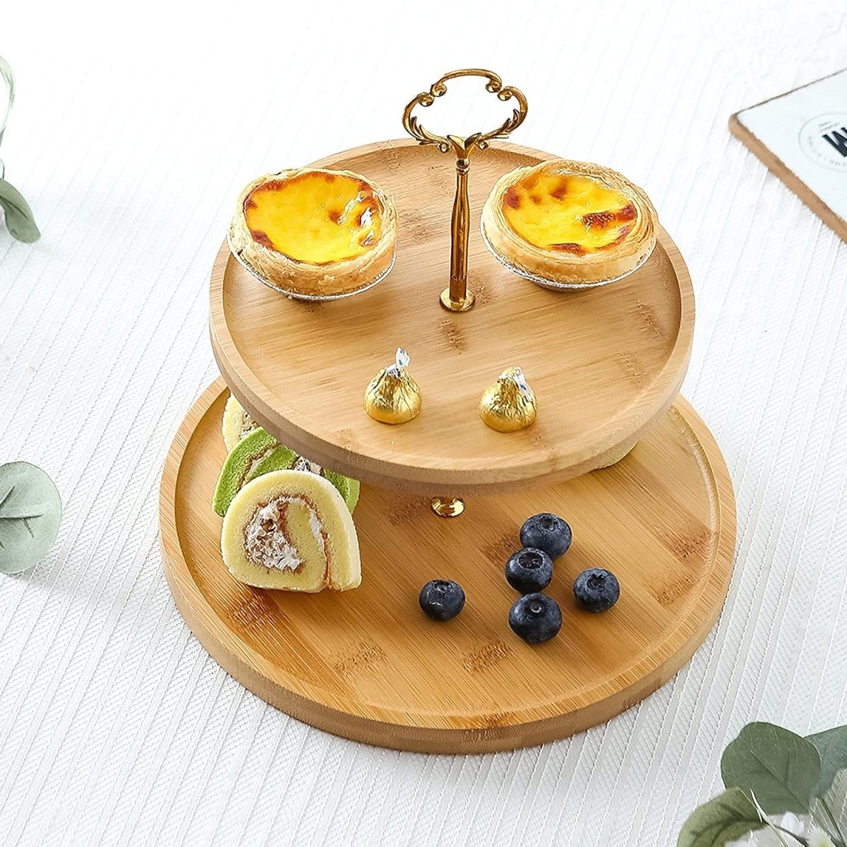 2/3 Tier Wooden Cupcake Stand - Techmanistan in Pakistan