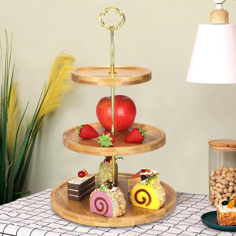 2/3 Tier Wooden Cupcake Stand - Techmanistan in Pakistan