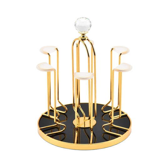 Rotating Bottle Drying Rack Glass Cup Holder Techmanistan