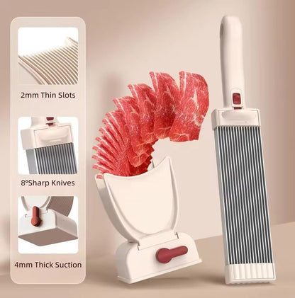 2/4 mm Adjustable Thickness Stainless Manual Meat Slicer - Techmanistan in Pakistan