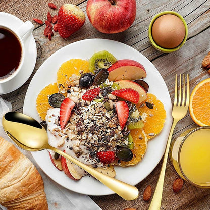 24 - Piece Stainless Steel Cutlery Set - Techmanistan in Pakistan