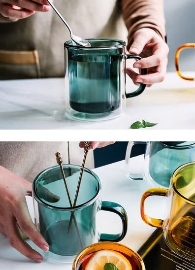 250ml Double Wall Glass Mug - Techmanistan in Pakistan
