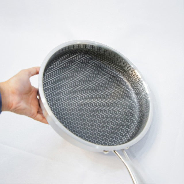 One Sided Laser Coated Frying Pan With Lid Techmanistan