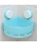 Wall Mounted Suction Cup Triangle Rack - Blue My Store