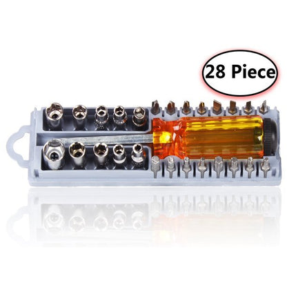 28 - Piece Screwdriver Bit Set with Storage Case – Multi - Use Tool Kit - Techmanistan in Pakistan