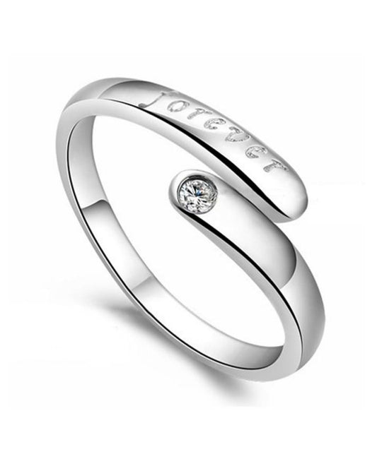 Silver Plated Shiny Beautiful Ring for Women--Techmanistan-My Store