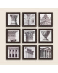 Pack of 9 - Antique Look Photo Frames Collage Wall Hanging Wall Decor Set My Store
