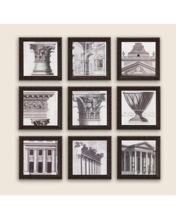 Pack of 9 - Antique Look Photo Frames Collage Wall Hanging Wall Decor Set My Store