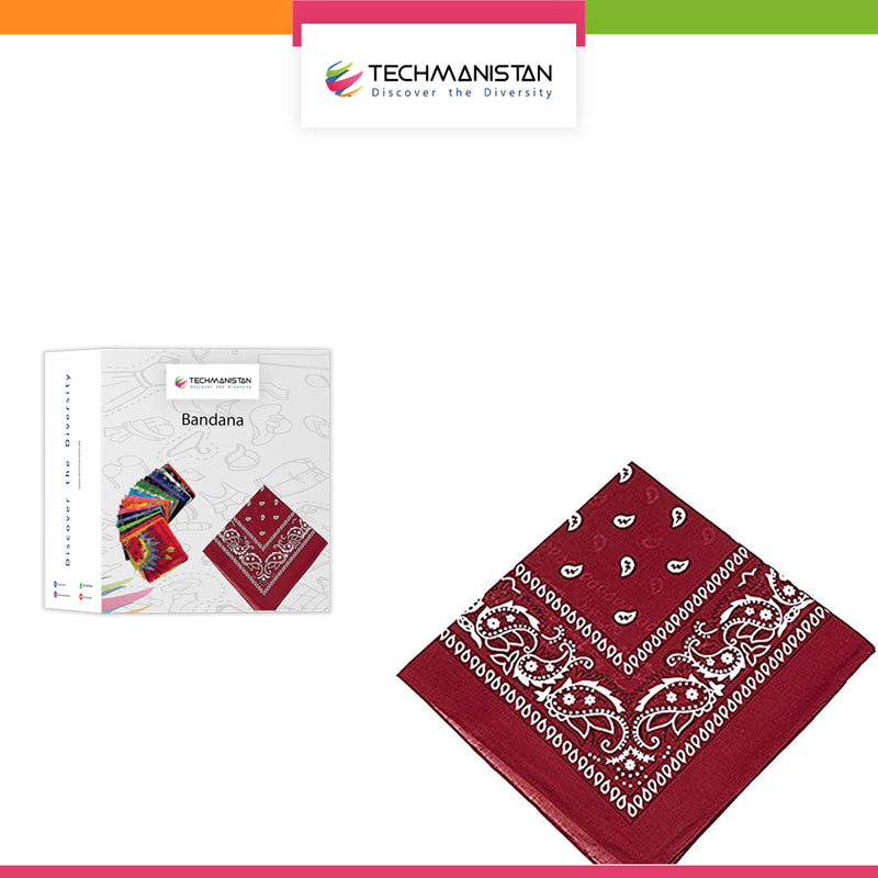 Paisley Printed Ethnic Style Unisex Bandana Headband