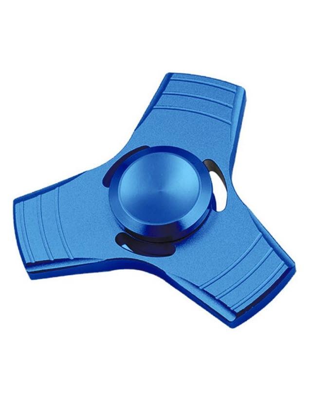 Blue Metallic Fidget Spinner Techmanistan