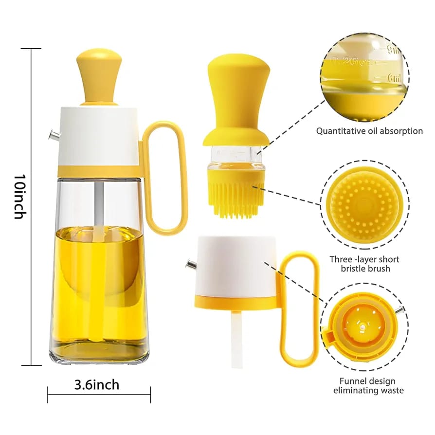 2in1 Oil Dropper & Glass Oil Dispenser - Techmanistan in Pakistan