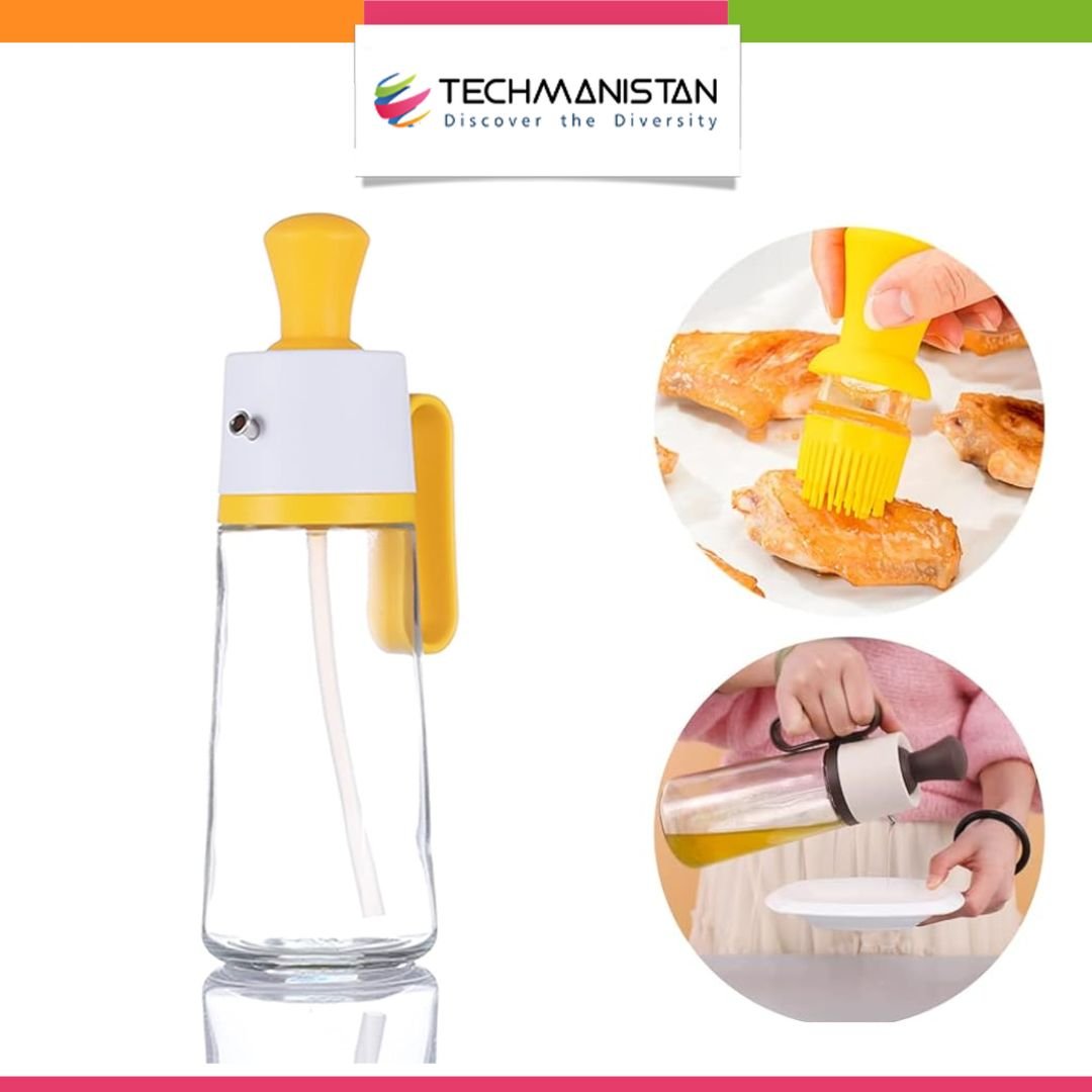 2in1 Oil Dropper & Glass Oil Dispenser - Techmanistan in Pakistan