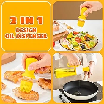 2in1 Oil Dropper & Glass Oil Dispenser - Techmanistan in Pakistan