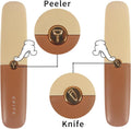 2in1 Vegetable Peeler & Knife With Protective Case - Techmanistan in Pakistan