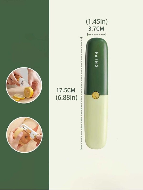 2in1 Vegetable Peeler & Knife With Protective Case - Techmanistan in Pakistan