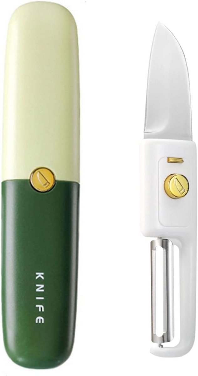 2in1 Vegetable Peeler & Knife With Protective Case - Techmanistan in Pakistan