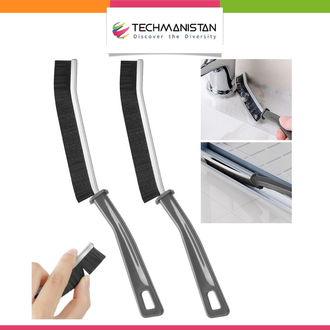 2Pcs Set - Plastic Gap Cleaning Brush - Techmanistan in Pakistan