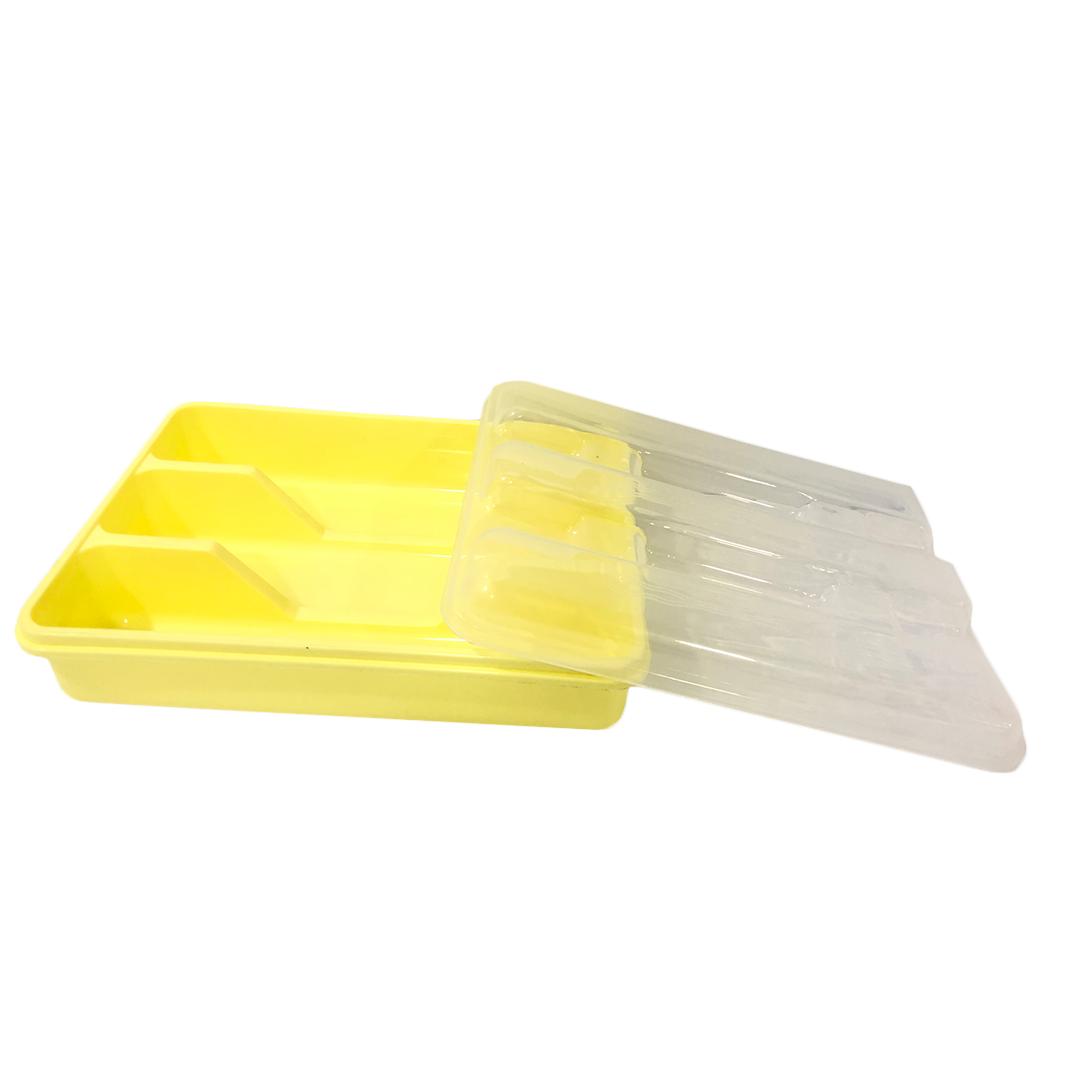 3 Compartment Cutlery Holder With Lid - Techmanistan in Pakistan
