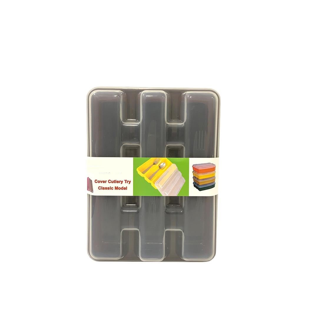 3 Compartment Cutlery Holder With Lid - Techmanistan in Pakistan