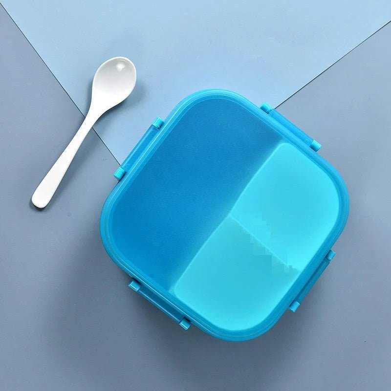 3 Compartments Bento Box With Spoon - Techmanistan