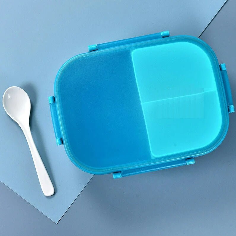 3 Compartments Bento Box With Spoon - Techmanistan