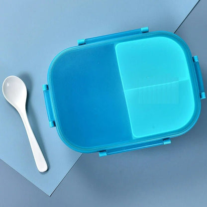 3 Compartments Bento Box With Spoon - Techmanistan