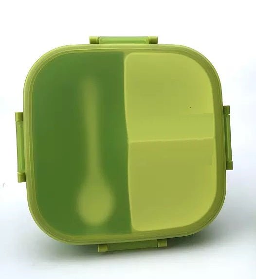 3 Compartments Bento Box With Spoon - Techmanistan