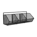 3 Grids Wall Mounted Metal Wire Storage Basket - Techmanistan in Pakistan