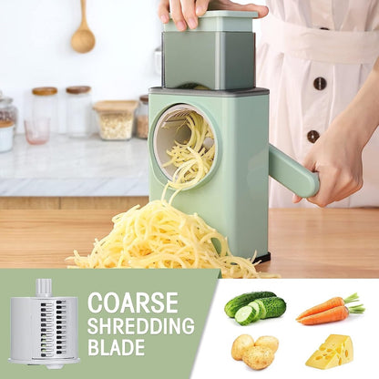 3 - in - 1 Rotating Vegetables Cutter Chopper - Techmanistan in Pakistan
