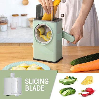 3 - in - 1 Rotating Vegetables Cutter Chopper - Techmanistan in Pakistan
