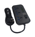 3 Sockets & 6 USB Extension Cord - Techmanistan in Pakistan