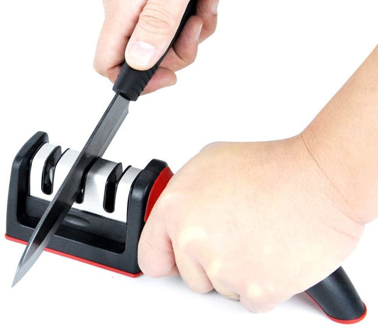 3 Stage Kitchen Knife Sharpener - Techmanistan in Pakistan