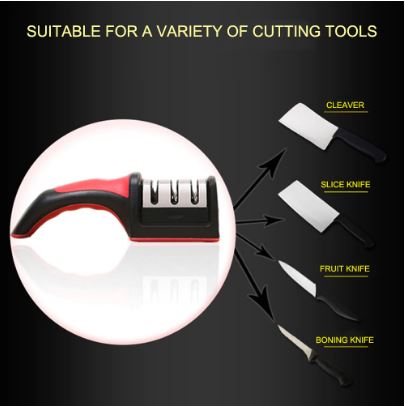 3 Stage Kitchen Knife Sharpener - Techmanistan in Pakistan