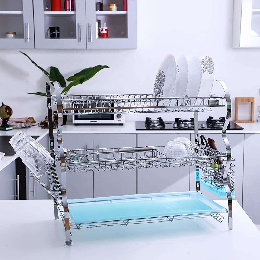 3 Tier Dish Drainer Rack - Techmanistan in Pakistan
