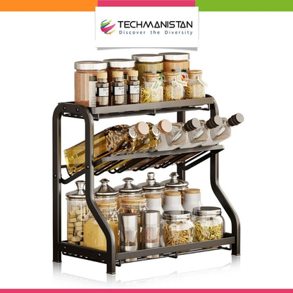 3 - Tier Kitchen Spice Rack - Techmanistan in Pakistan
