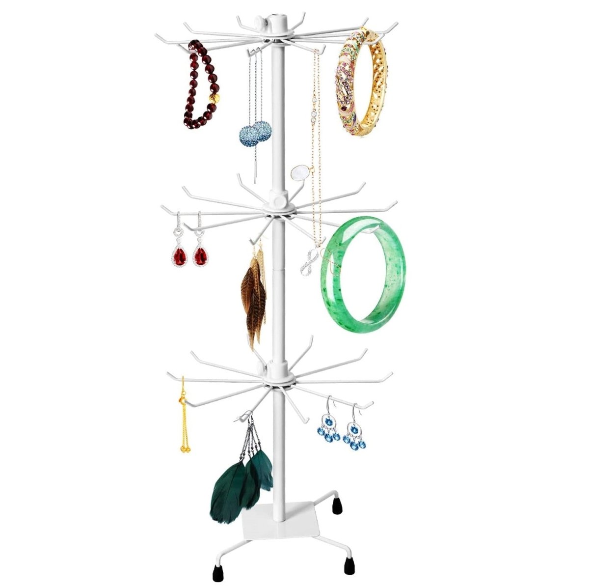 3 Tier Rotating Jewelry Holder - Techmanistan in Pakistan