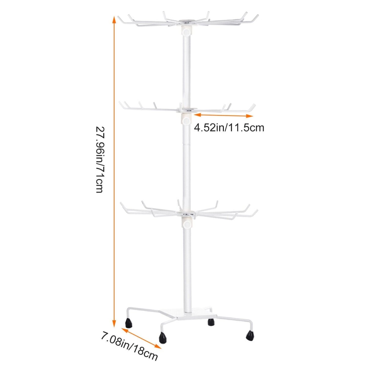 3 Tier Rotating Jewelry Holder - Techmanistan in Pakistan