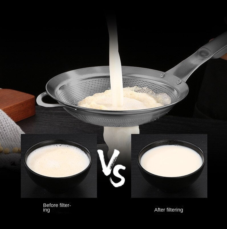 304 Stainless Steel Strainer Ladle Fried Food Dryer Oil Strainer - Techmanistan in Pakistan