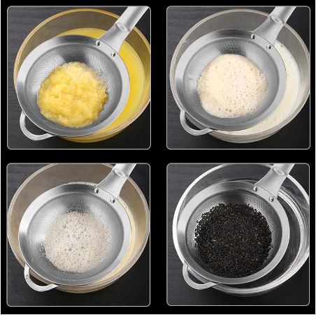 304 Stainless Steel Strainer Ladle Fried Food Dryer Oil Strainer - Techmanistan in Pakistan