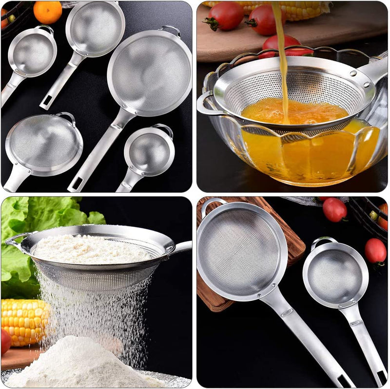 304 Stainless Steel Strainer Ladle Oil Strainer - Techmanistan in Pakistan