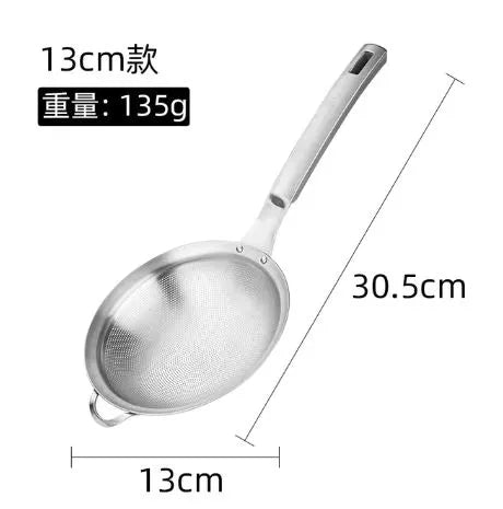 304 Stainless Steel Strainer Ladle Oil Strainer - Techmanistan in Pakistan
