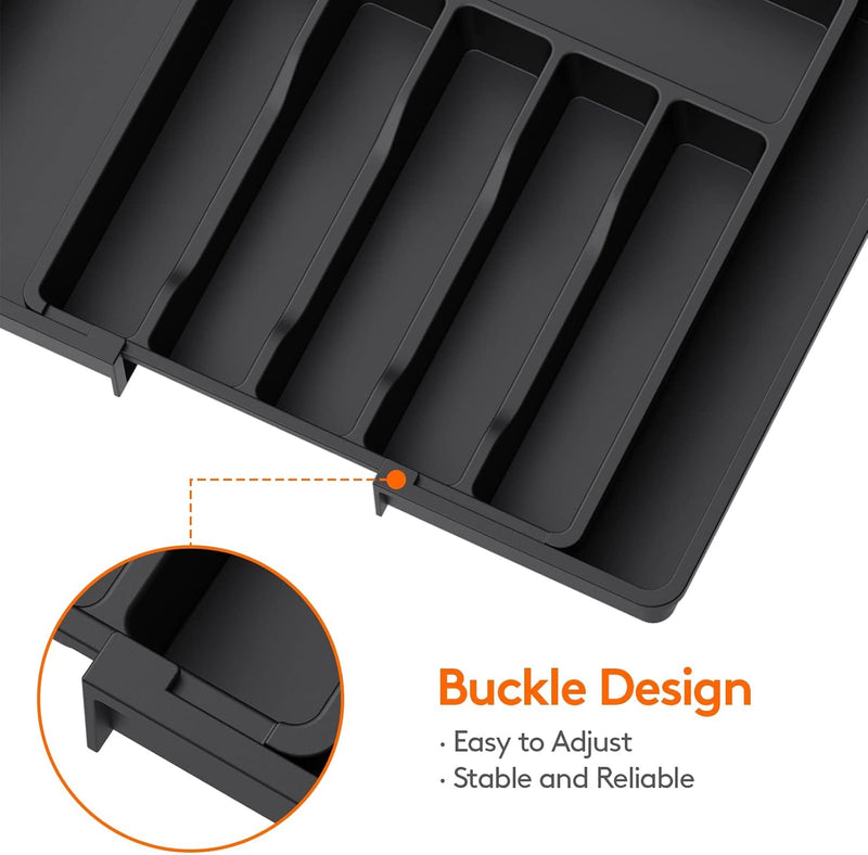 Multi Compartments Foldable Cutlery Holder