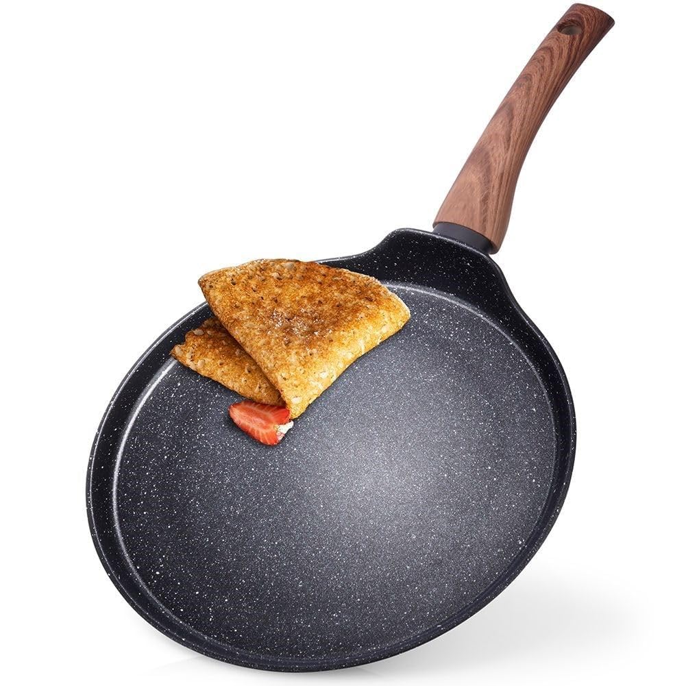 30cm Non Stick Tawa with Wooden Handle - Techmanistan in Pakistan
