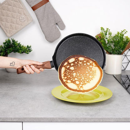 30cm Non Stick Tawa with Wooden Handle - Techmanistan in Pakistan