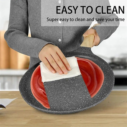 30cm Non Stick Tawa with Wooden Handle - Techmanistan in Pakistan