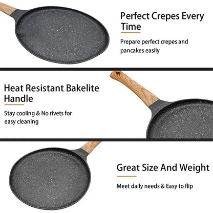 30cm Non Stick Tawa with Wooden Handle - Techmanistan in Pakistan